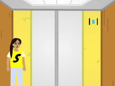 Add your oc waiting in the elevator with me