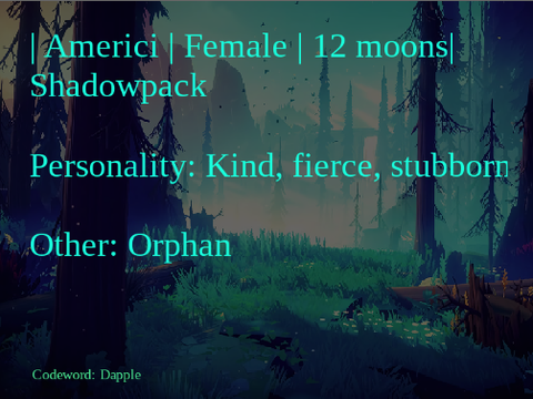 Sign-up sheet - Wolves of Dusk Valley  remix