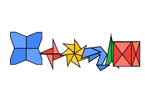 Origami Google Doodle