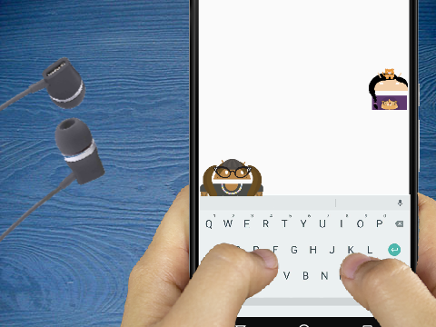 text message thumbs graphics - vertical remix remix