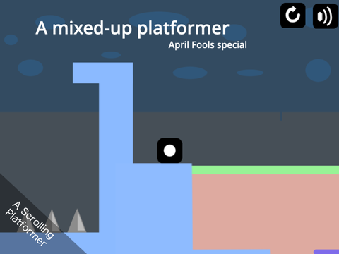 A mixed-up platformer - April Fools special #games #platformer
