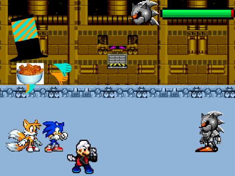 [RPG] Add yourself fighting SILVER SONIC REMAKE Remix Squared