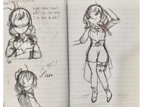 Lisa but in Jean's summer outfit