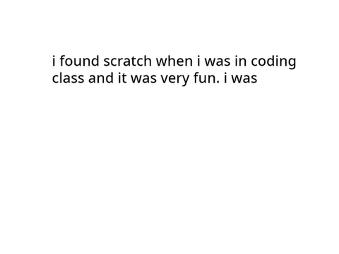 my thanks to scratch