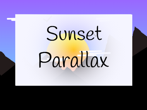 Sunset Parallax II #art #music #parallax