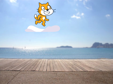 空を走る猫
