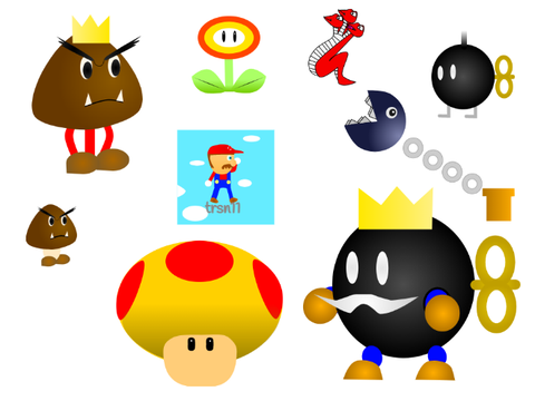 Vector Mario Art: Variety