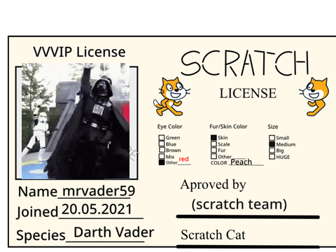 My scratch ID card ! 