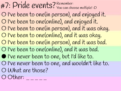 LGBTQ+ Survey! [ CLOSED ] remix