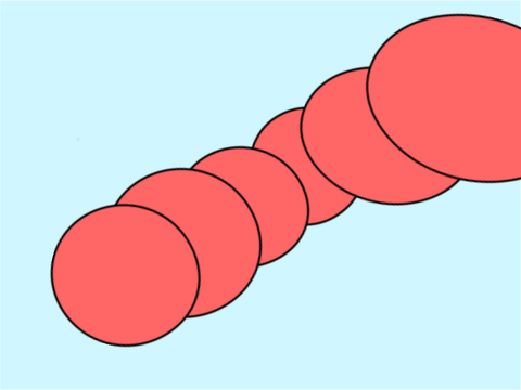 twirls animation circles