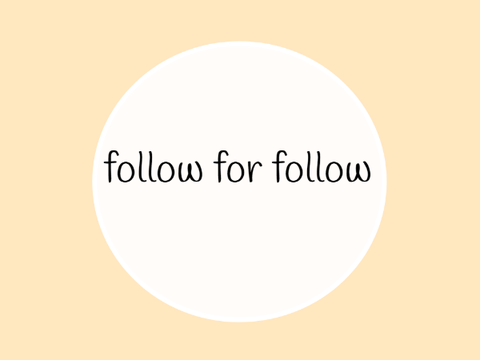 follow for follow