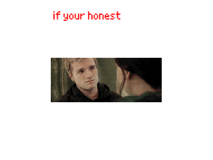 Peeta and katniss