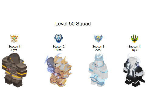 Roblox Bedwars Level 50 Squad