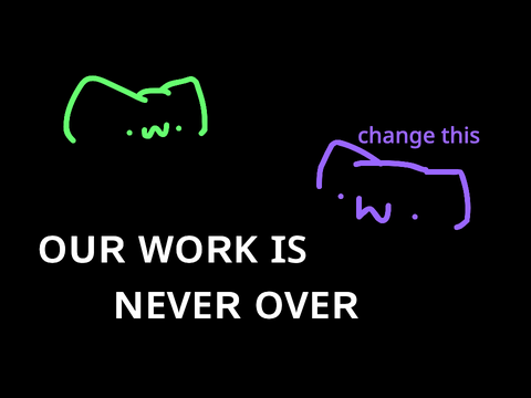 Our Work Is Never Over - Collab with @astraia_is_back