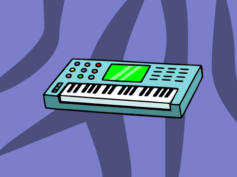 Rosemary tries to play piano