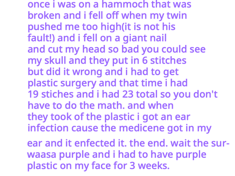my injury story.