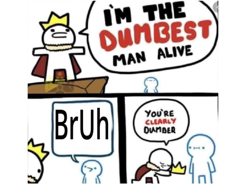 The Dumbest Man Alive Meme Template remix