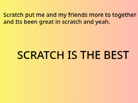 My Experience on scratch