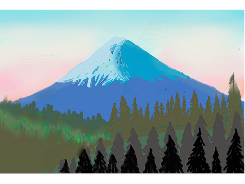 Mountain Landscape Speedpaint