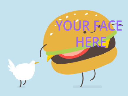 Put your face on a cheburbur