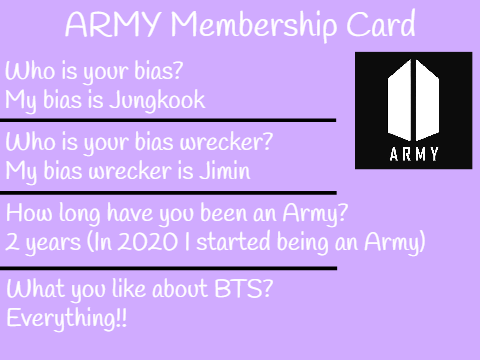 Army Membership Card