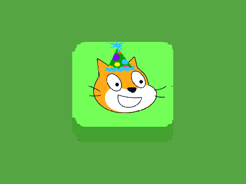 Scratch's Birthday Box #1 - Party Hat Scratch Cat