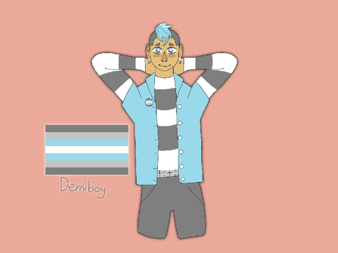 My genders as humans! (3) Demiboy