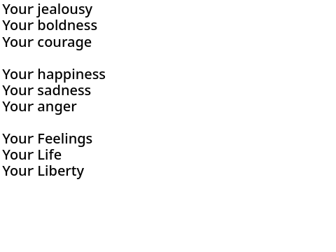 You, a Poem