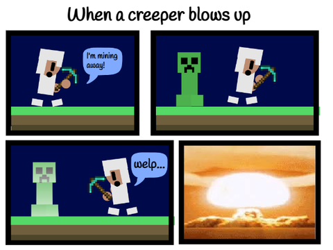 When A Creeper Blows Up | Comic #all #trending #comics