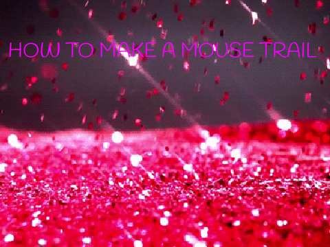 how to make a mouse trail