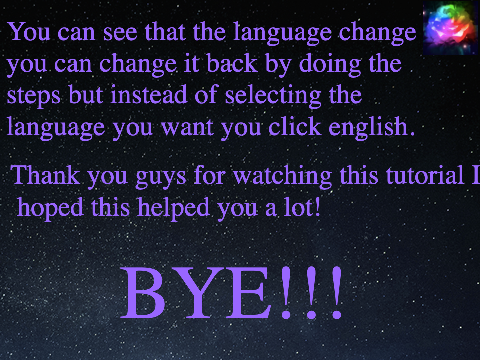 How to change languages on Scratch