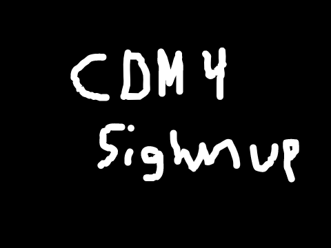 CDM 4 signup