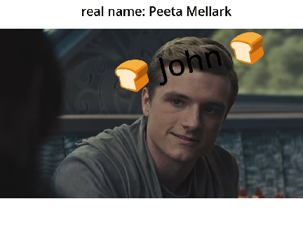 My sister guesses hunger game charaters 