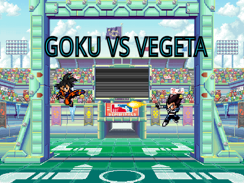 combat goku vs vegeta niv. intermédiaire 