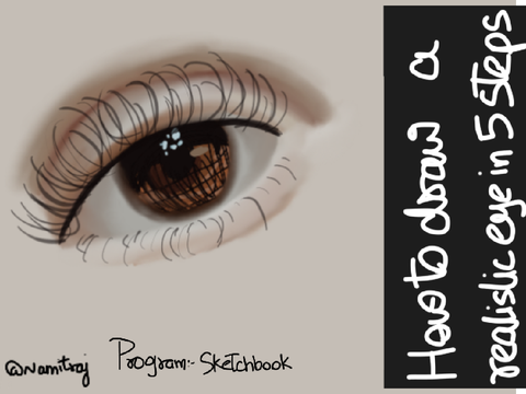 Realistic Eye Tutorial|| @Namitraj