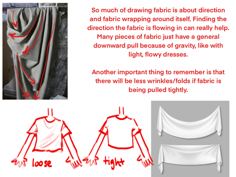 fabric/fold drawing tips (READ COMMENTS)