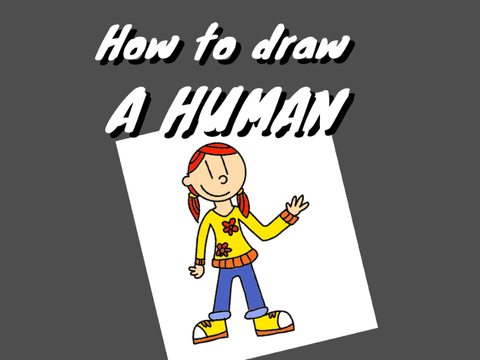 How to draw a HUMAN~A tutorial #All #Tutorials