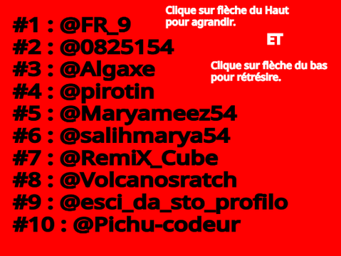Top dix de mes meilleur followers !!!!!!!!!!