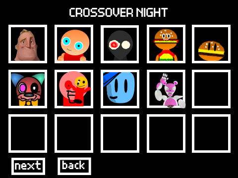 -crossover night- ADD YOUR CHARACTER TO THE ROASTER!