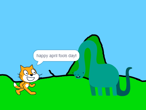 scratch cat april fool joke