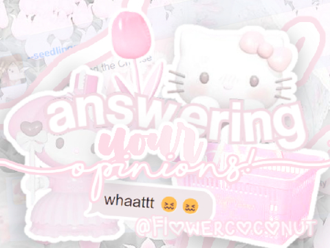 ⛲ answering your opinions !