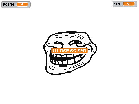 Click the troll face, and the forever alone face.