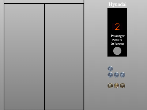 Hyundai Elevator PL15 at the Supreme Shopping Center