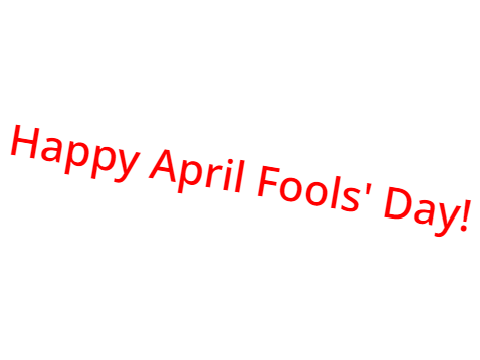 Only April 1st