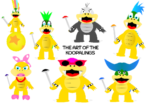 Vector Mario Art: Koopalings