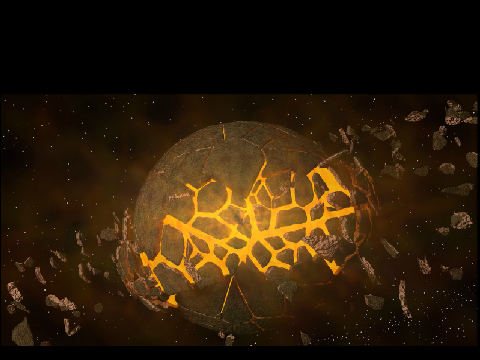exploding planet pic