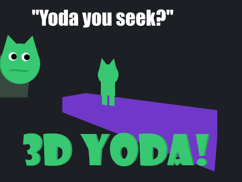 3D Yoda "Yoda you seek?" 
