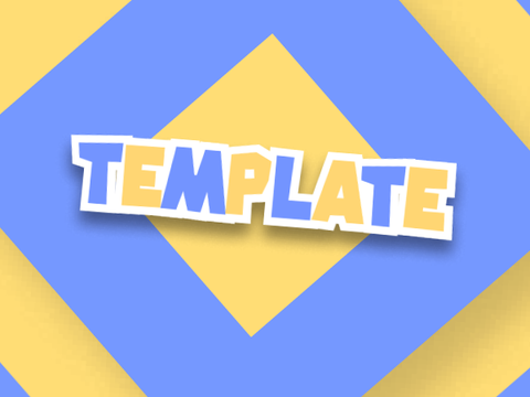 [unfinished] Yellow & Blue Intro Template