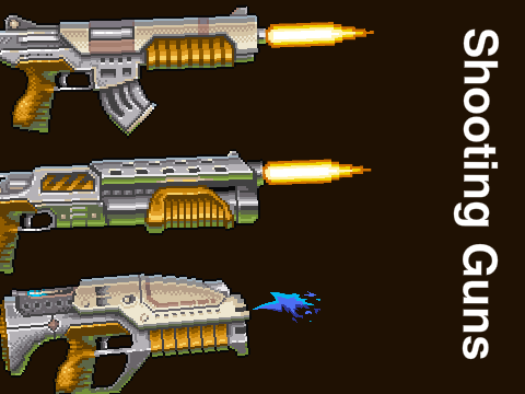 Shooting guns
