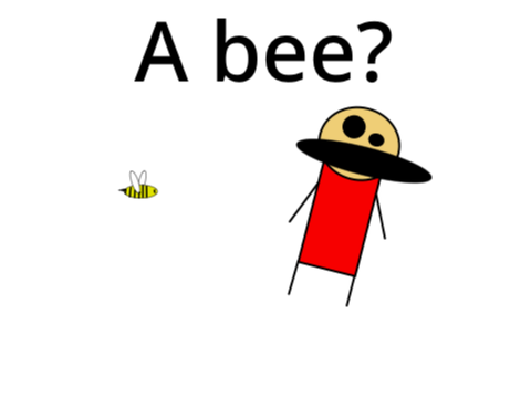 quick animation (The apple and the bee)